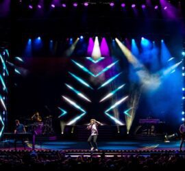 AJR performs at the Hollywood Casino Amphitheatre in Tinley Park on June 3, 2022.