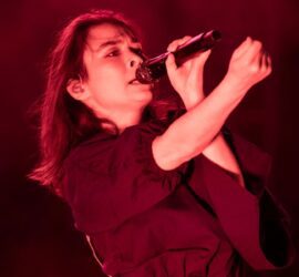 Mitski performs during day 2 of the Pitchfork Music Festival in Chicago on July 16, 2022.