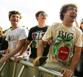 Fans enjoy Pitchfork Music Festival in Chicago on July 23, 2023.