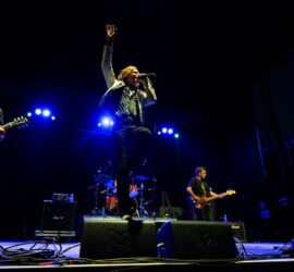 Fake Names perform at Riot Fest in Chicago on Sept. 15, 2023.