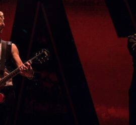 Depeche Mode performs at the United Center in Chicago on Nov. 13, 2023.