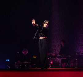 Mitski performs at the Auditorium Theatre in Chicago on March 24, 2024.