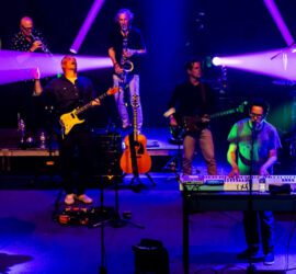 They Might Be Giants perform at The Vic Theatre in Chicago on June 18, 2024.