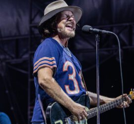 Pearl Jam performs at Wrigley Field in Chicago on Aug. 29, 2024.