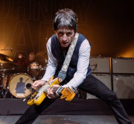 Johnny Marr performs at the Riviera Theatre in Chicago on Oct. 17, 2024.