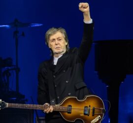Paul McCartney performs at the United Center in Chicago during the final stop of the Got Back Tour on Nov. 25, 2025.